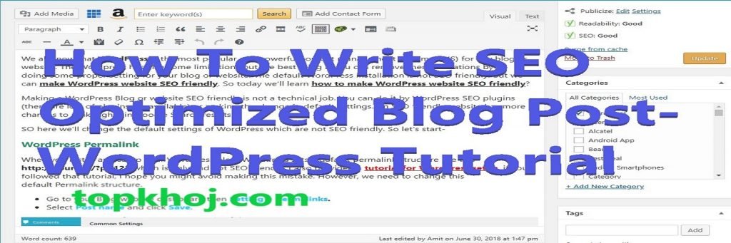 How to Write SEO Optimized Blog Post