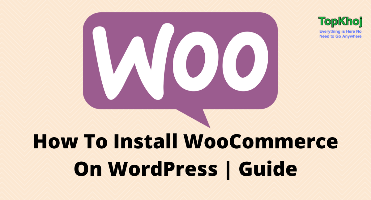 Install WooCommerce on WordPress