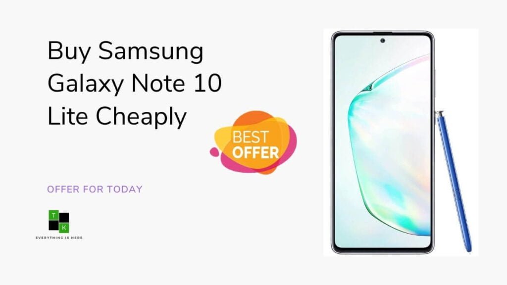 Samsung Galaxy Note 10 Lite Buy Cheaply: Offer For Today
