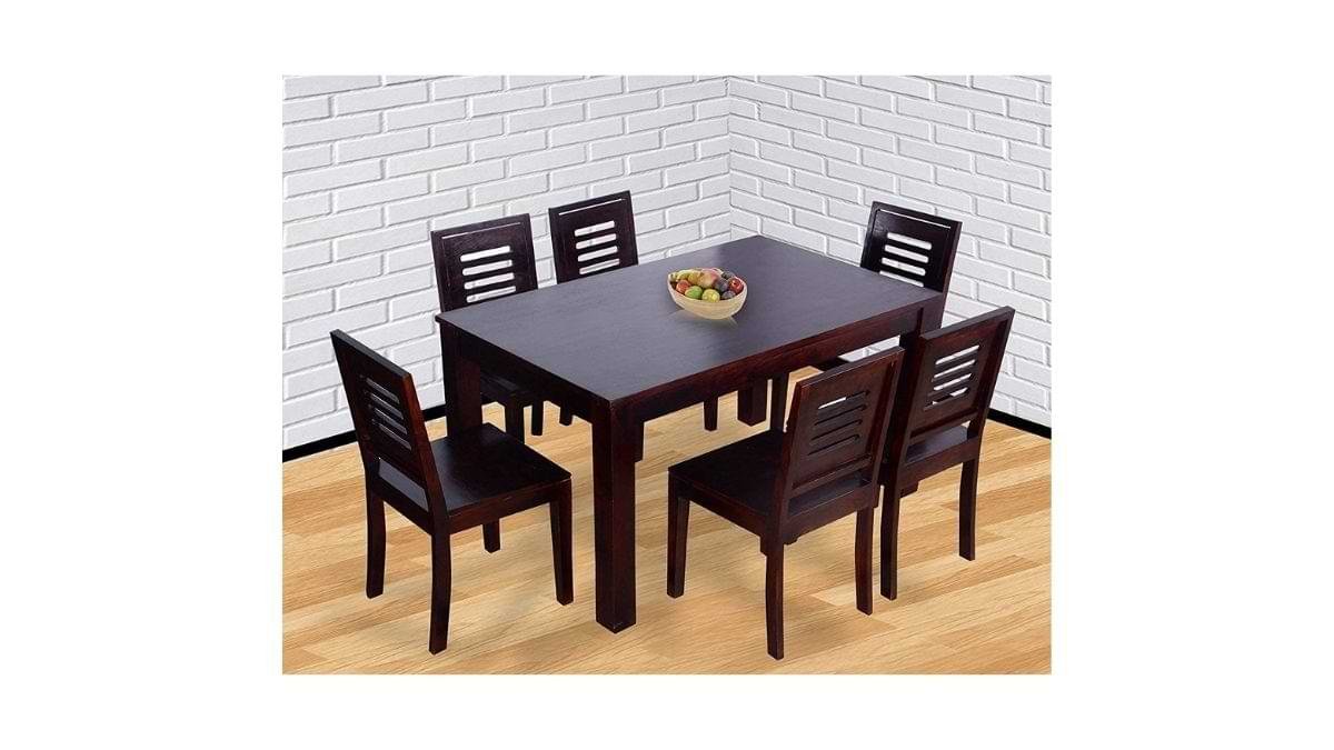 6 Seater Dining Table Wooden For Home Made Luxury