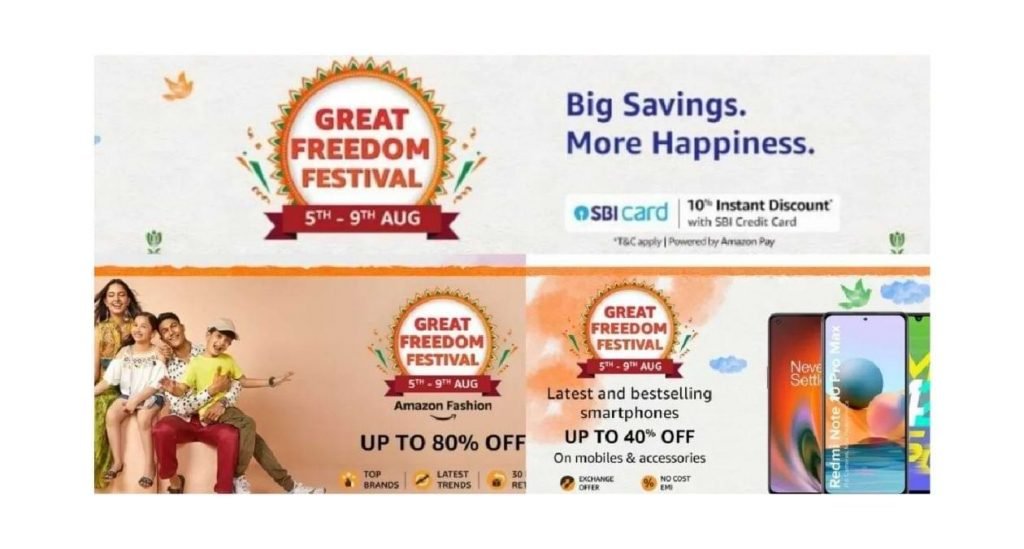 Amazon Great Freedom Festival Sale India 2021 Mobile Phone Best Offer