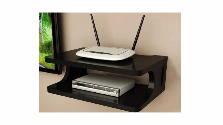 Best Wooden Wall Mounted Stand For Set-Top Box & Wifi Router