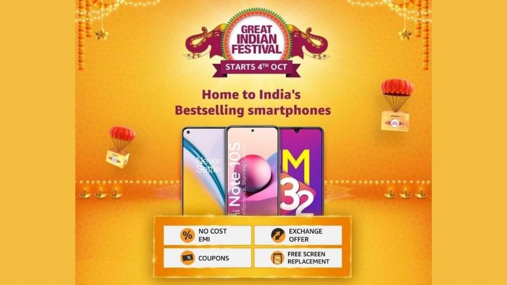 Great Indian Festival 2021 Smartphones Sale Heavy Discounts Amazon