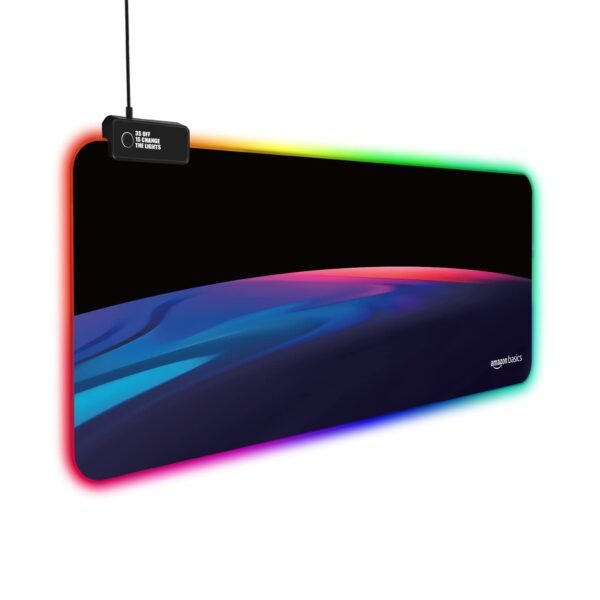 Amazon Basics RGB Light Gaming Mouse Pad