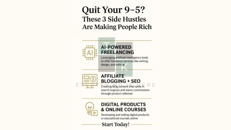 Quit Your 9–5? 3 Side Hustles