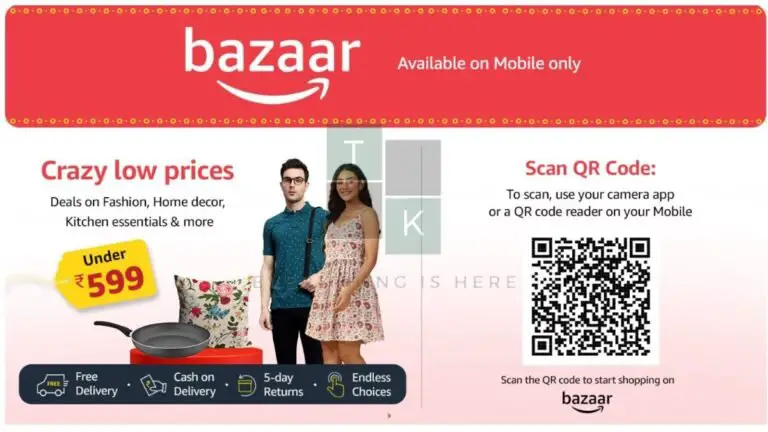 Amazon Bazaar products under ₹600, free delivery, Amazon India deals