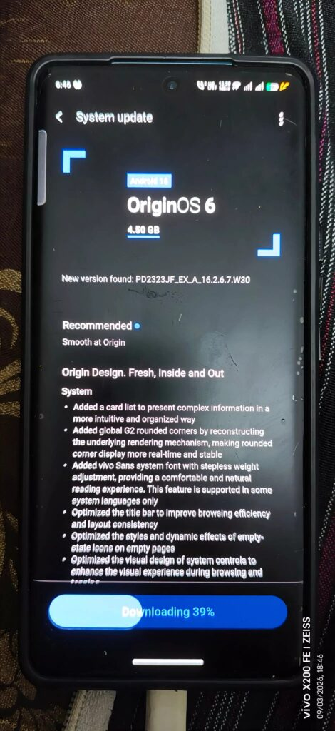 OriginOS 6 Update for Vivo V30 Now Live