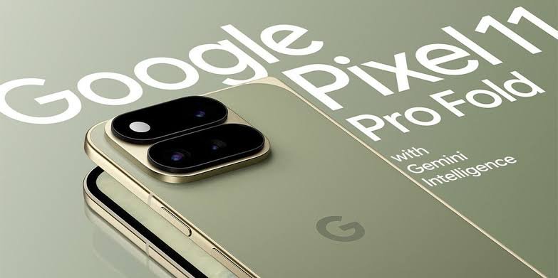 Leaked press Pixel 11 Pro Fold render.. Source: 9to5Google