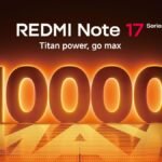 Official launch date announcement banner for the Redmi Note 17 series featuring the Pro Max with 10,000mAh battery.