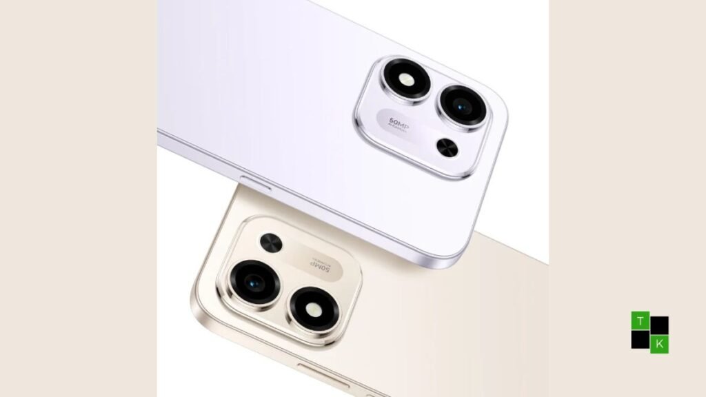 The Honor Play 11 smartphone in Mist Purple showing its dual-circle 50MP camera module and flat frame design.