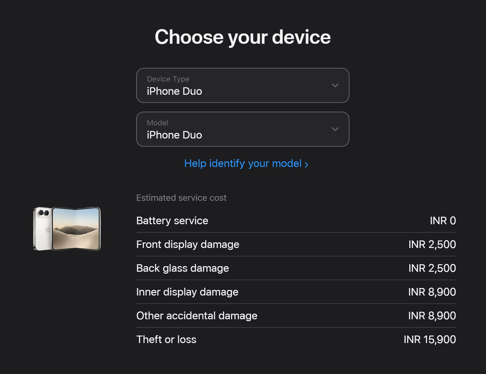 iPhone Duo Repair Pricing Revealed