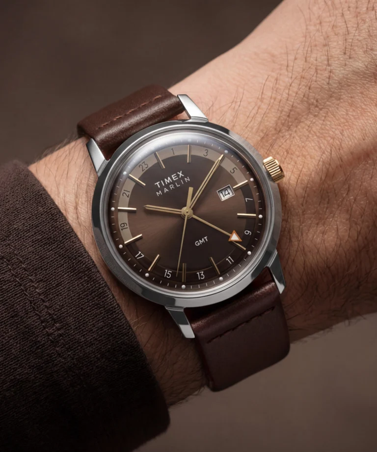 Timex Marlin GMT chocolate brown