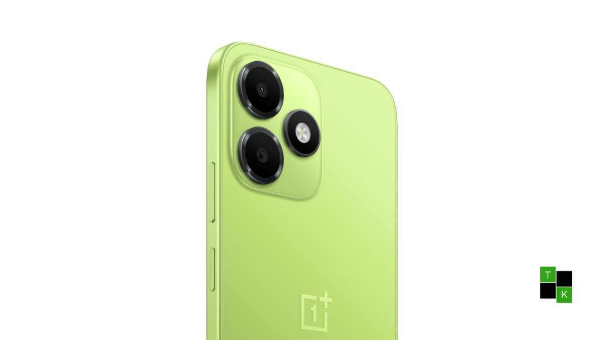 The OnePlus N6 Lite 4G smartphone in Neo Green and Midnight Hype showcasing its 120Hz display and backplate.