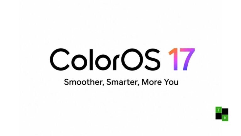 A modern smartphone displaying the translucent Liquid Acrylic interface and Fluid Cloud notification capsule of OPPO ColorOS 17.