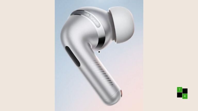 The Oppo Enco X4 wireless earbuds resting inside an open matte white pebble-shaped charging case next to a smartphone showing a translation screen.