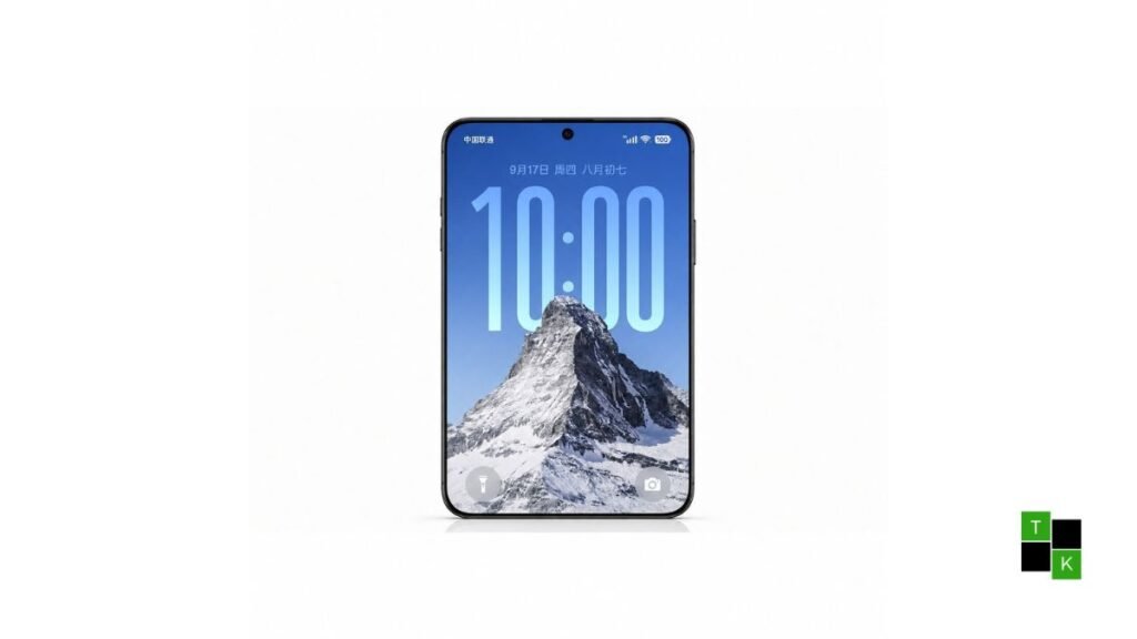OPPO leaked wide-screen 16:9 prototype shown alongside standard Find X10 smartphone highlighting its flat wide 2K screen.