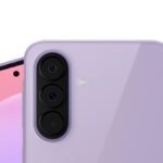 Conceptual product render of the Samsung Galaxy A38 smartphone showing its vertical triple camera module on a satin matte rear panel.