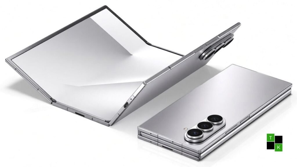 Conceptual render of Samsung's 2027 Galaxy Z foldable lineup including the Galaxy Z TriFold 2, Galaxy Z Slide, and Galaxy Z Fold 9 Ultra.