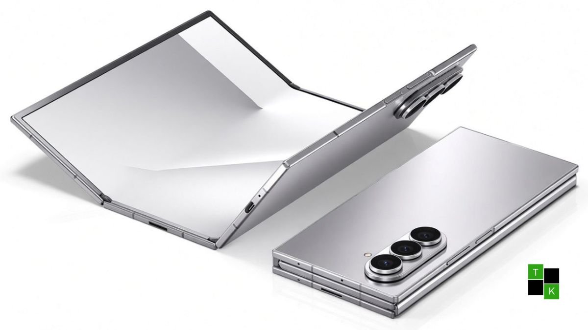 Conceptual render of Samsung's 2027 Galaxy Z foldable lineup including the Galaxy Z TriFold 2, Galaxy Z Slide, and Galaxy Z Fold 9 Ultra.